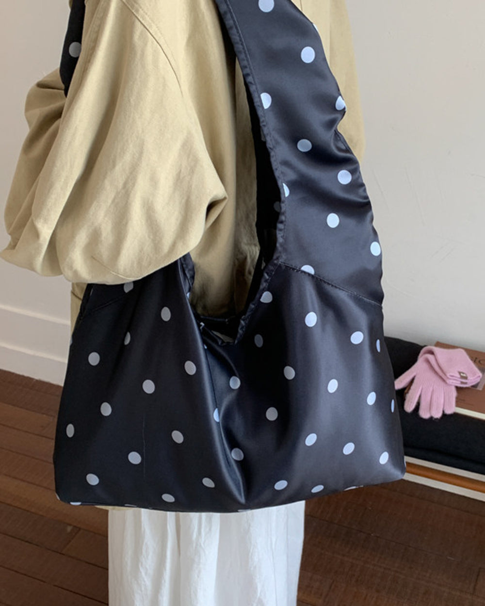 Lost In Paris Polka Dot Shoulder Bag