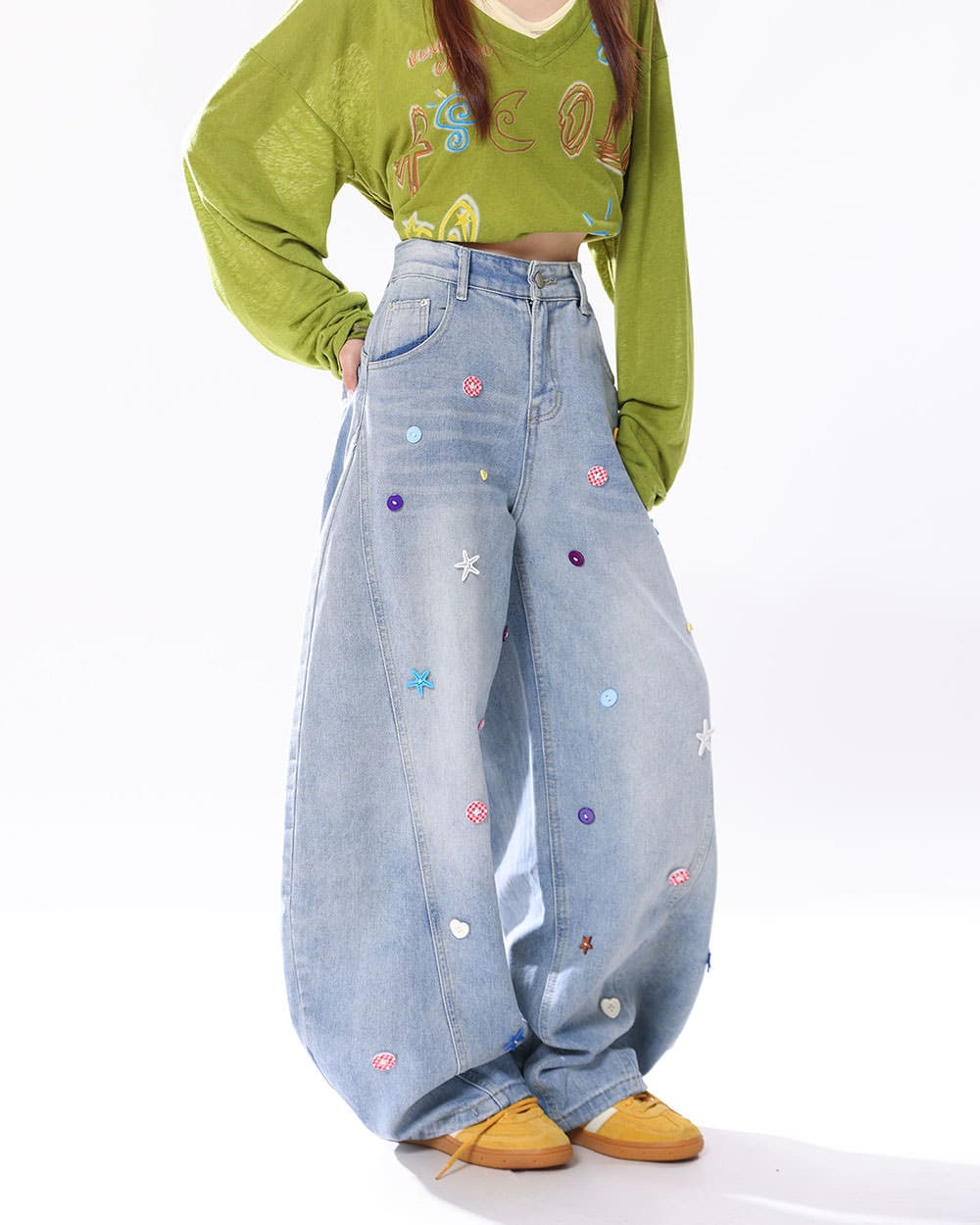 The Problem Child Wide Leg Jeans