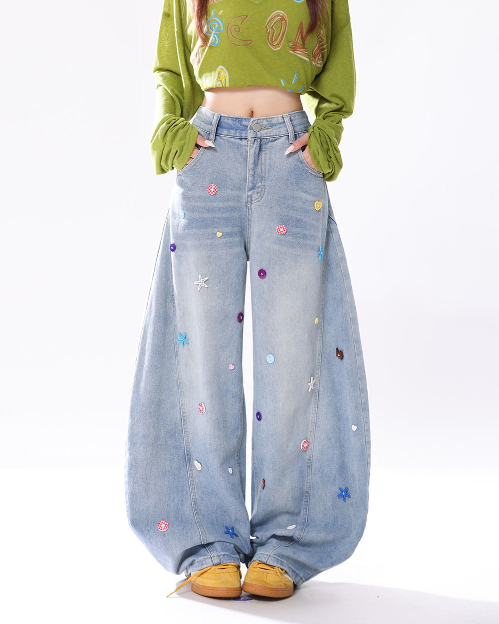 The Problem Child Wide Leg Jeans