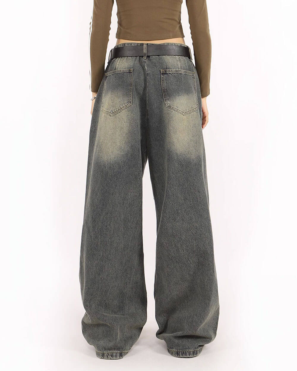 Rule Breakers Cut-Out Baggy Jeans