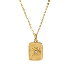 Cosmic Energy Coin Necklace