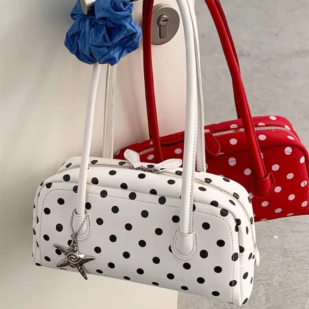 Paris Stories Polka Dot Shoulder Bag