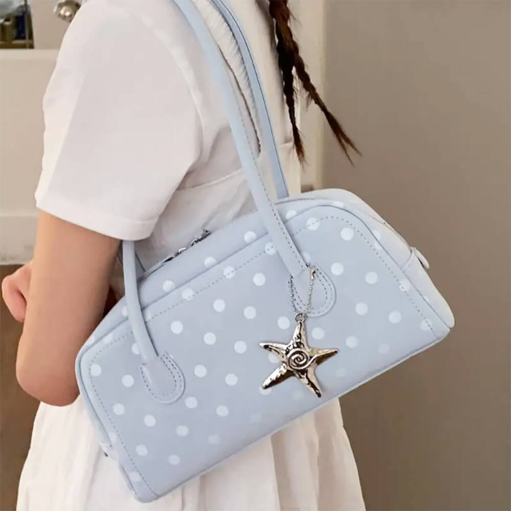Paris Stories Polka Dot Shoulder Bag