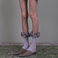 Gardens in Bloom 3D Rose Socks