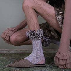 Gardens in Bloom 3D Rose Socks