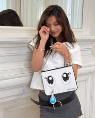 Anime Crying Eyes Shoulder Clutch