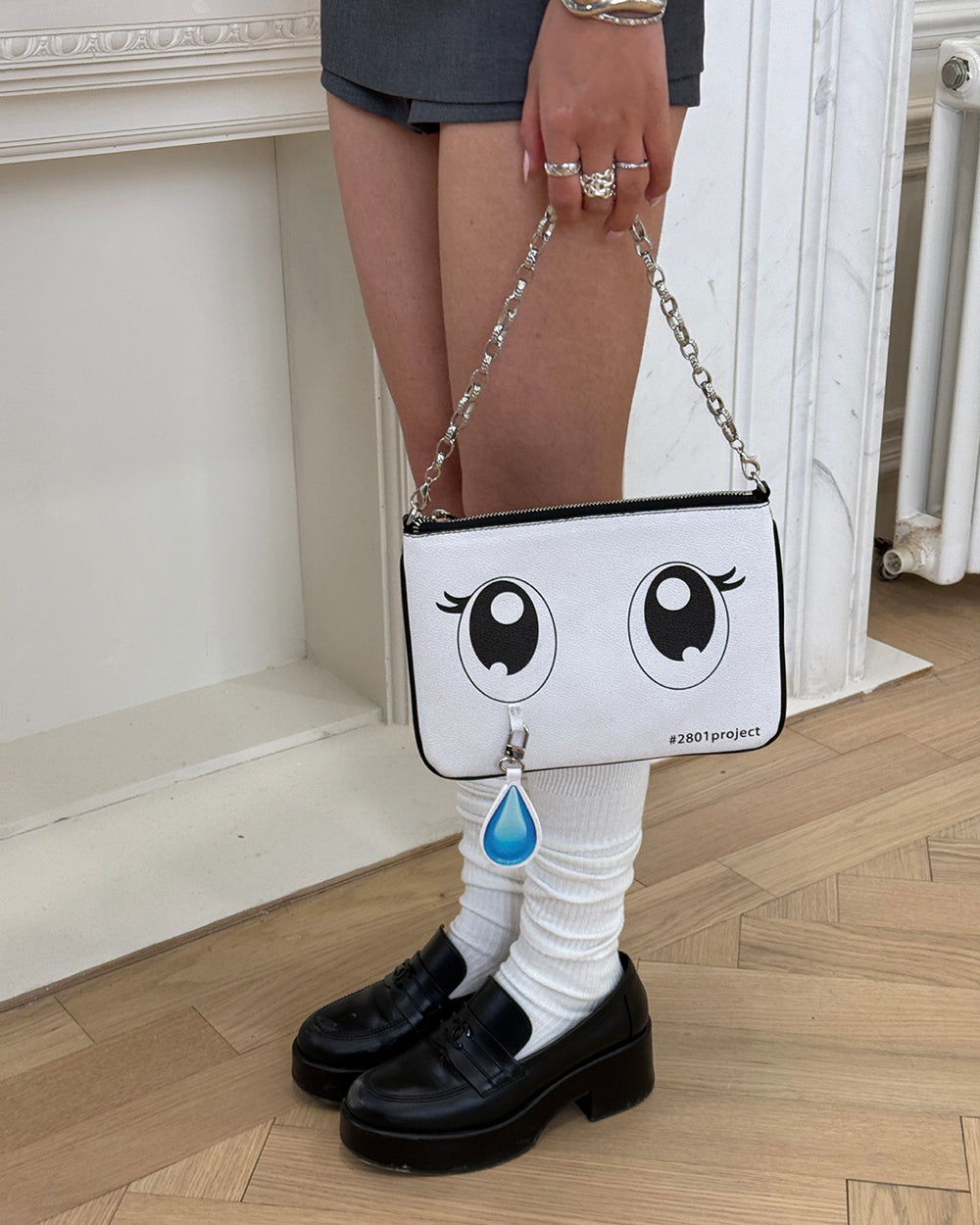 Anime Crying Eyes Shoulder Clutch