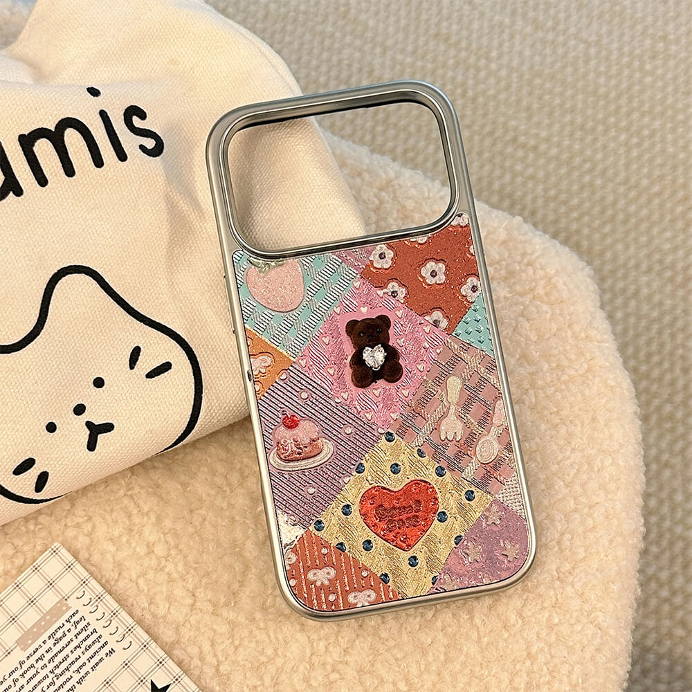 Bear Rhinestones iPhone Case