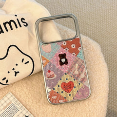 Bear Rhinestones iPhone Case