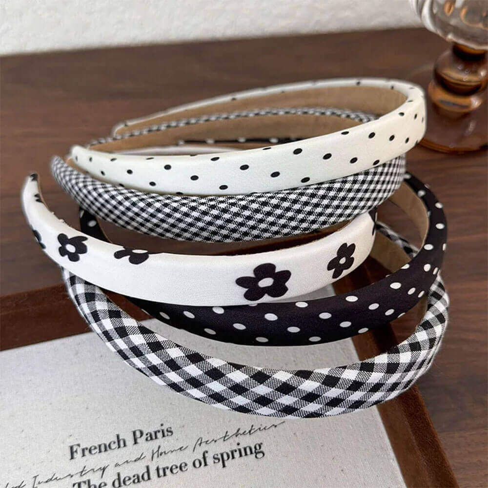Black & White Preppy Style Headband