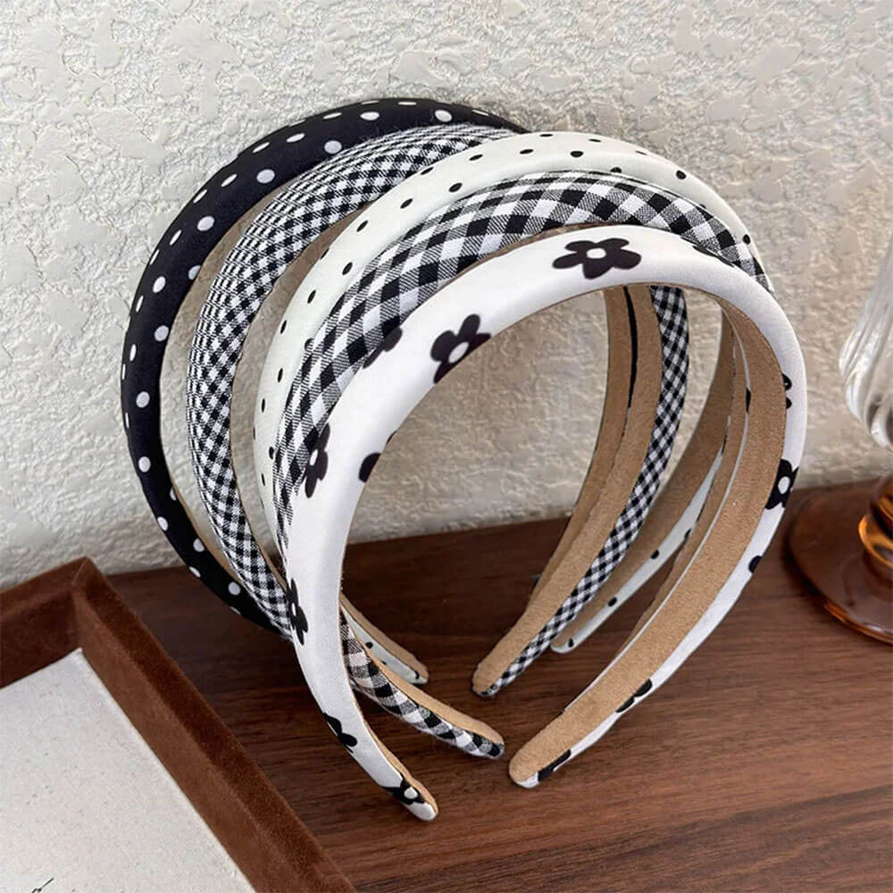 Black & White Preppy Style Headband