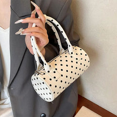 Blokette Style Polka Dot Barrel Bag