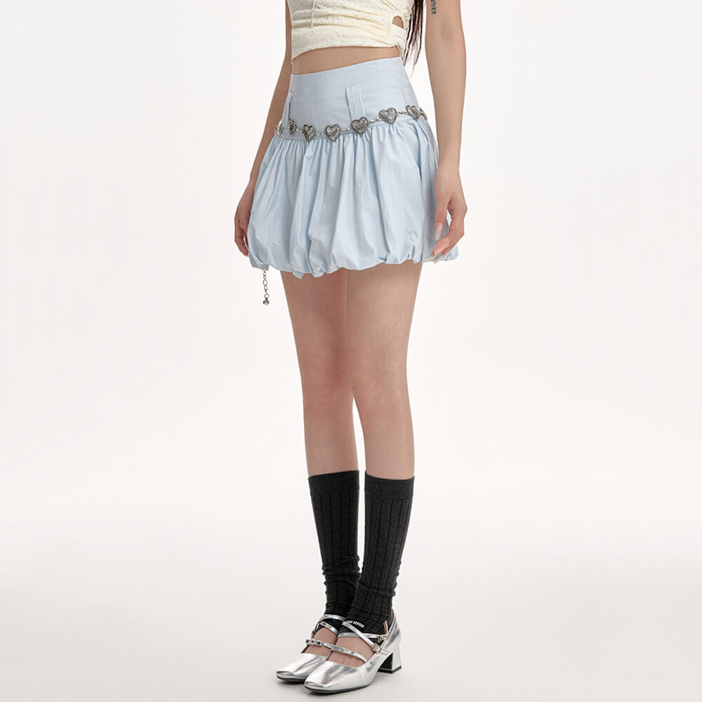 Blue Balloon Mini Skirt
