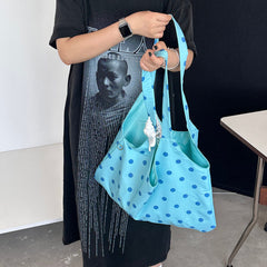 Blue Polka Dot Shoulder Bag