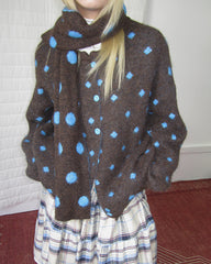 Coffee Break Polka Dot Cardigan