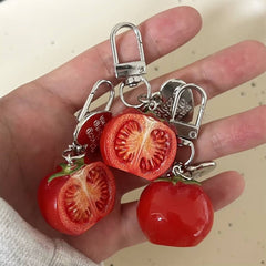 Cherry Tomato 3 pcs Keychain Set
