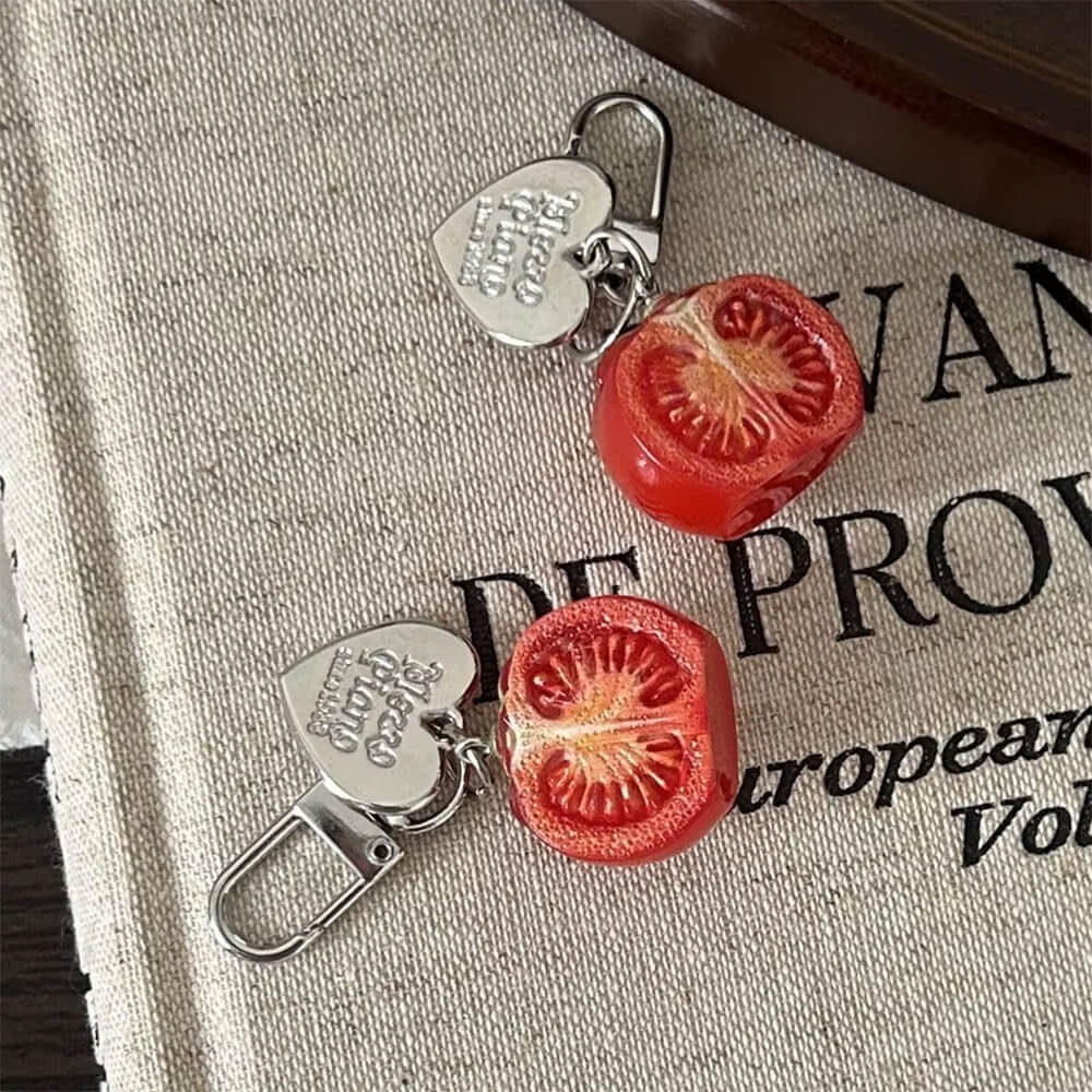 Cherry Tomato 3 pcs Keychain Set