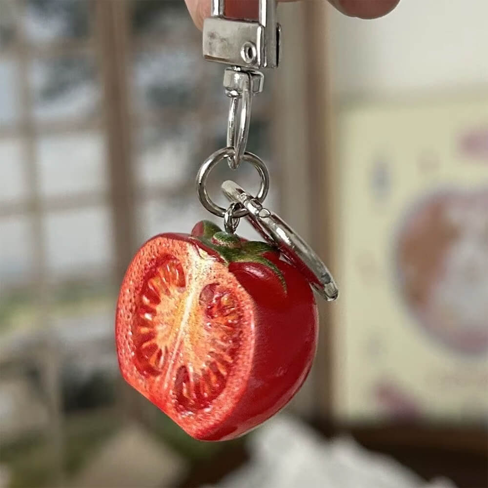Cherry Tomato 3 pcs Keychain Set