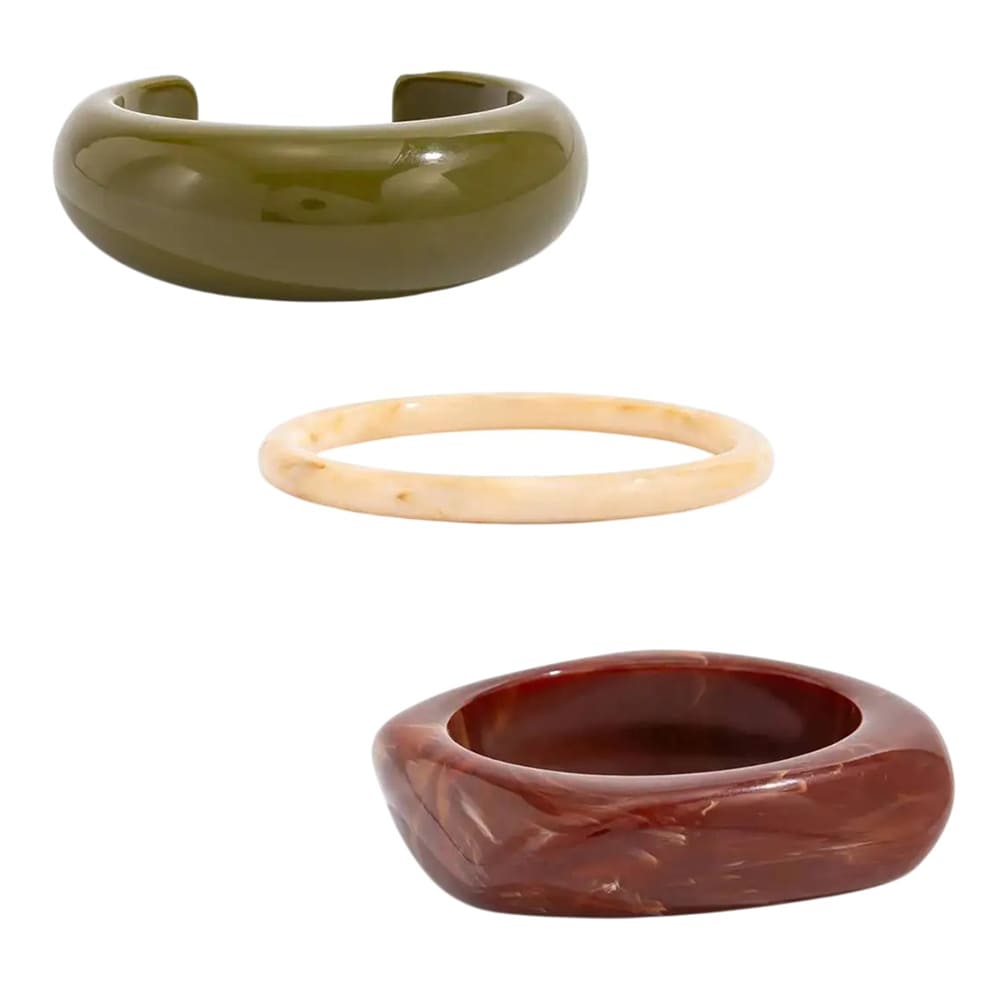 Chunky Bangle Bracelet Set