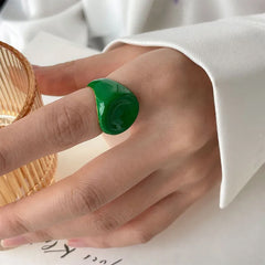 Chunky Enamel Ring