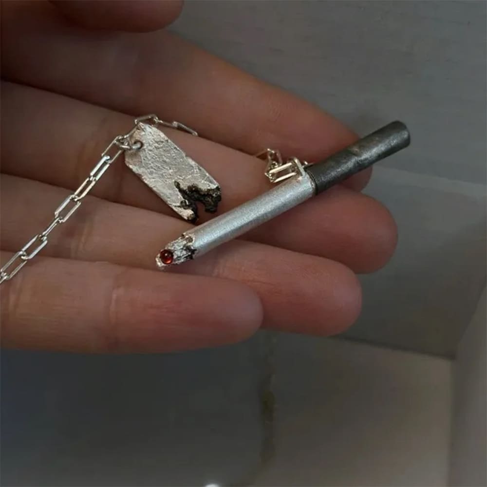 Cigarette Pendant Necklace