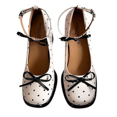 Coquette Polka Dot Mary Jane Heels