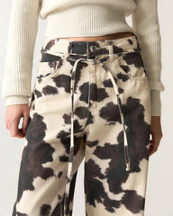 Cow Print Teen Craft Pants