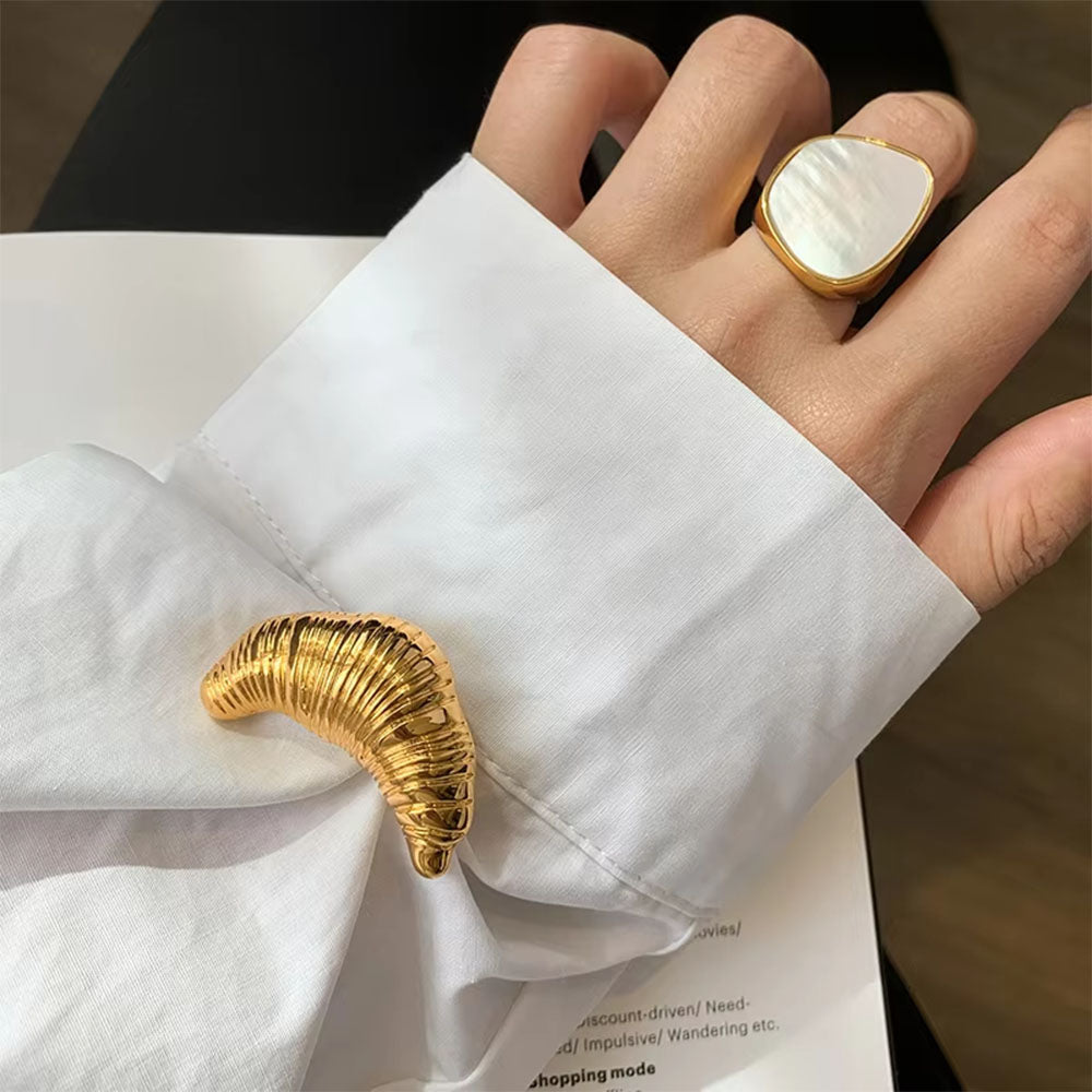 Croissant Brooch