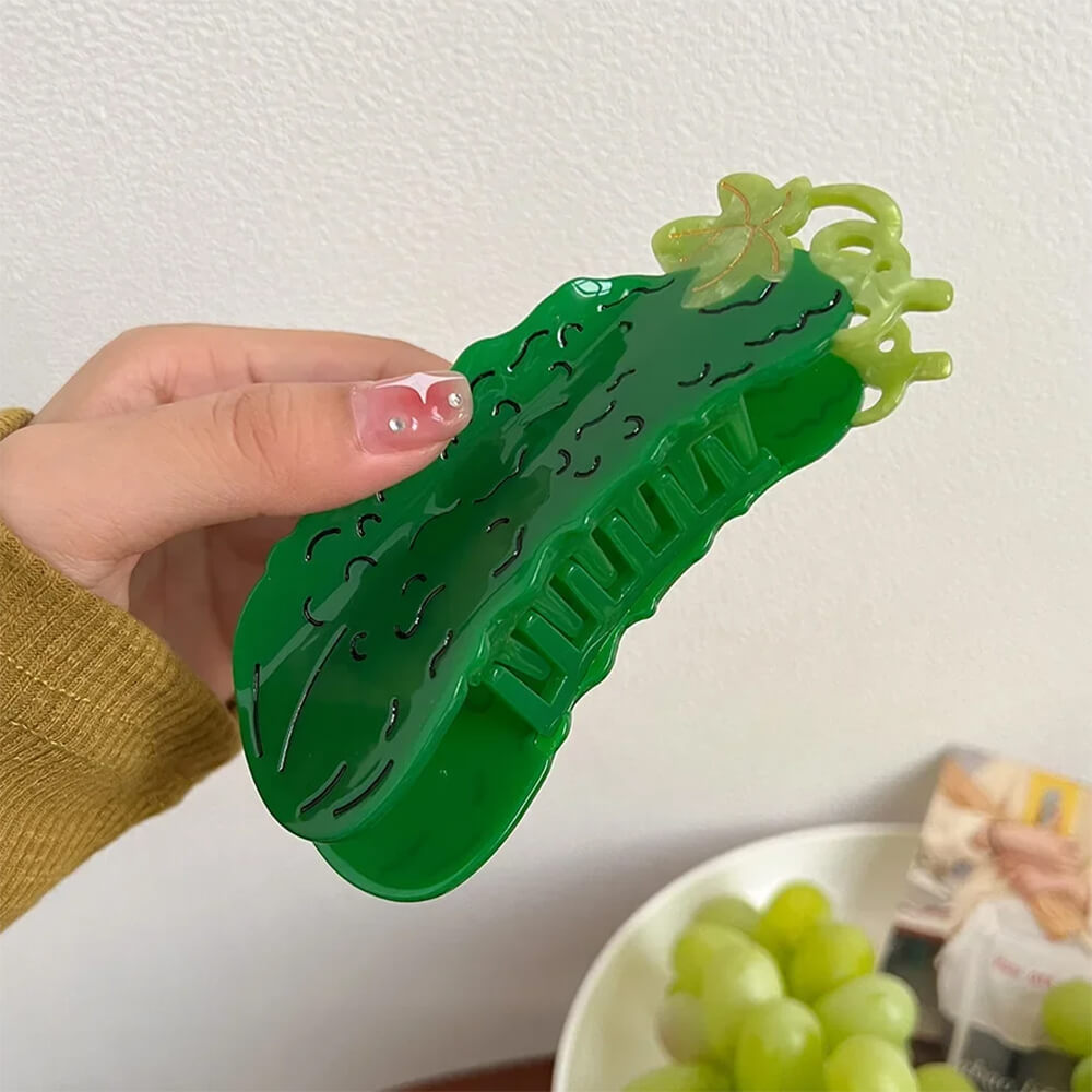 Cucumber Hair Claw Clip