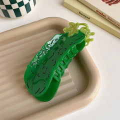 Cucumber Hair Claw Clip
