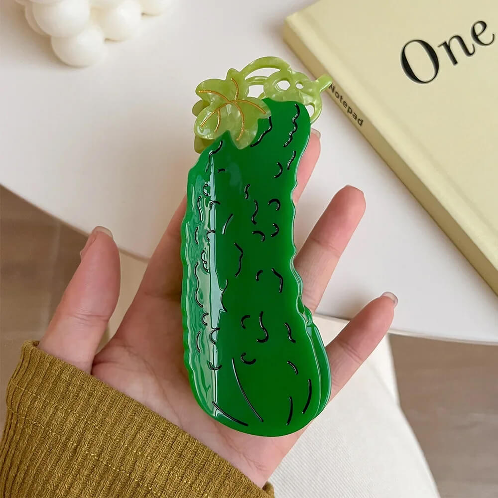 Cucumber Hair Claw Clip