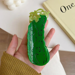 Cucumber Hair Claw Clip