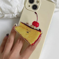Cute Basque Cake Phone Grip