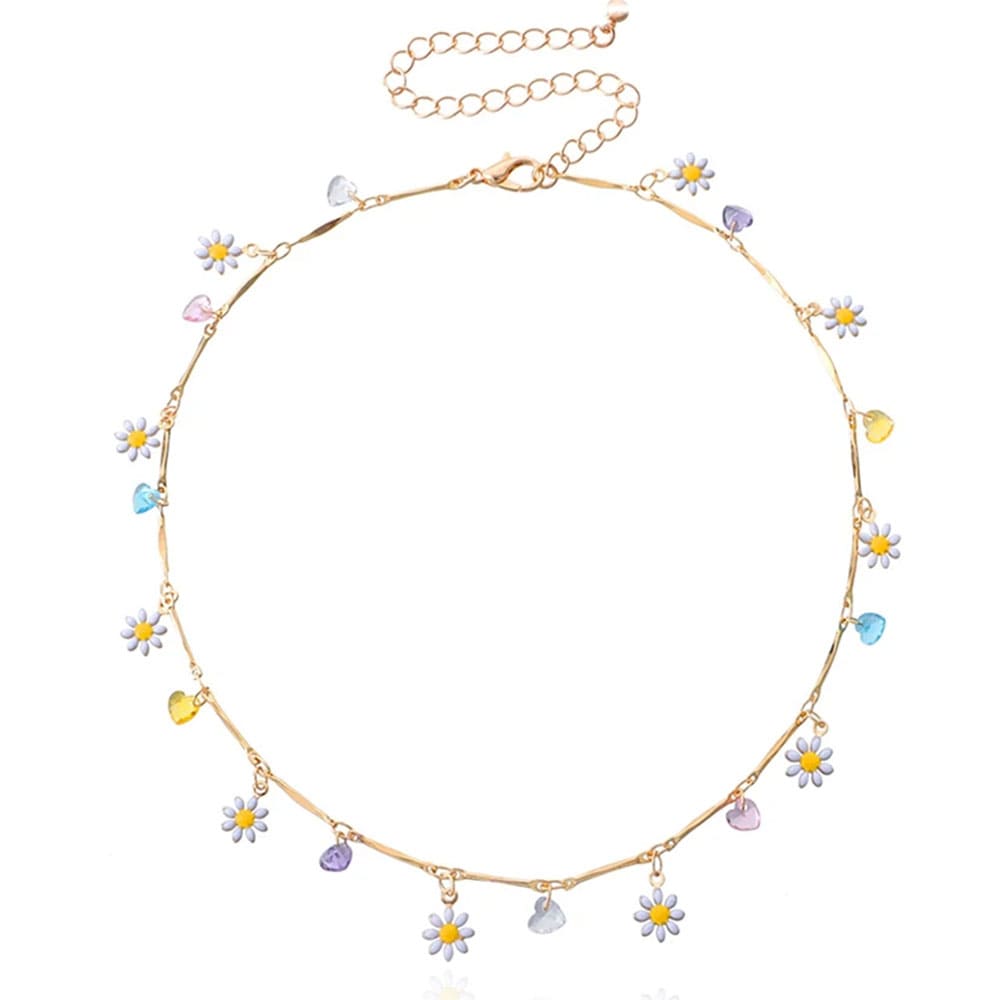 Cute Daisies Choker Necklace
