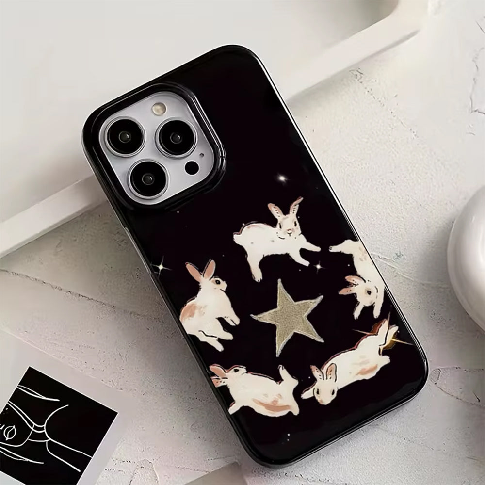 Dancing Rabbits iPhone Case