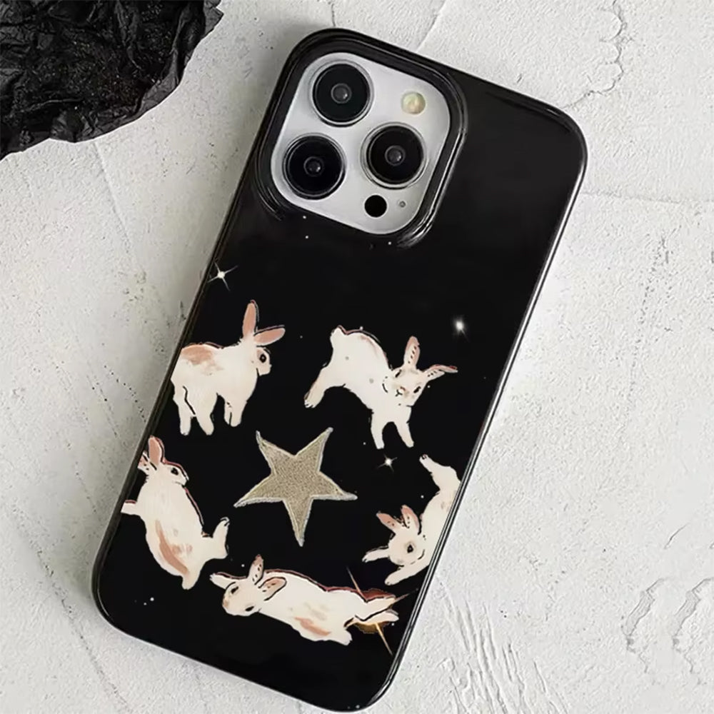 Dancing Rabbits iPhone Case
