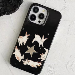 Dancing Rabbits iPhone Case