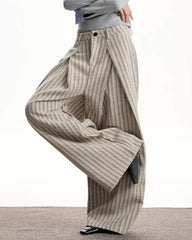 Dark Academia Striped Trousers