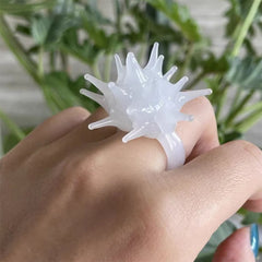 Deep Sea Aesthetic Spiky Ring