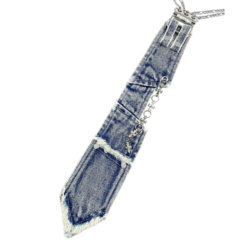 Smartass Denim Tie Accessory