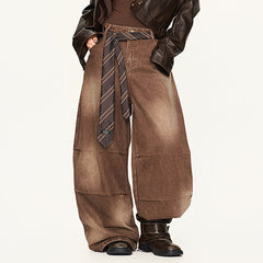Dirty Business Washed Baggy Wide Leg Jeans