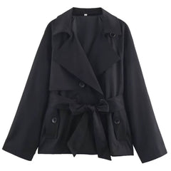 Double Breasted Belted Trench Coat