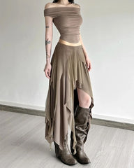 She Walks Through Forgotten Layered Skirt