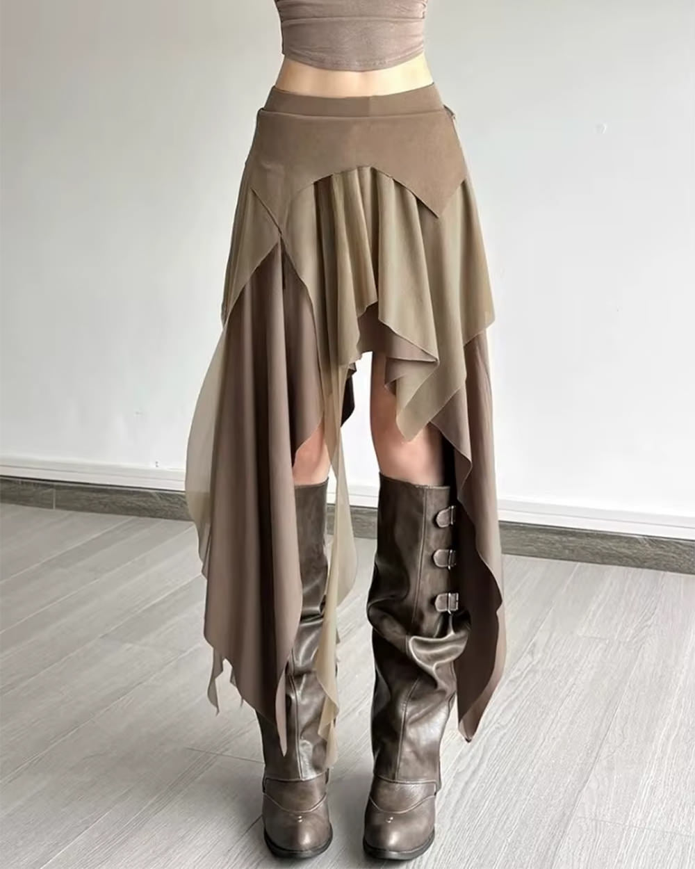 She Walks Through Forgotten Layered Skirt