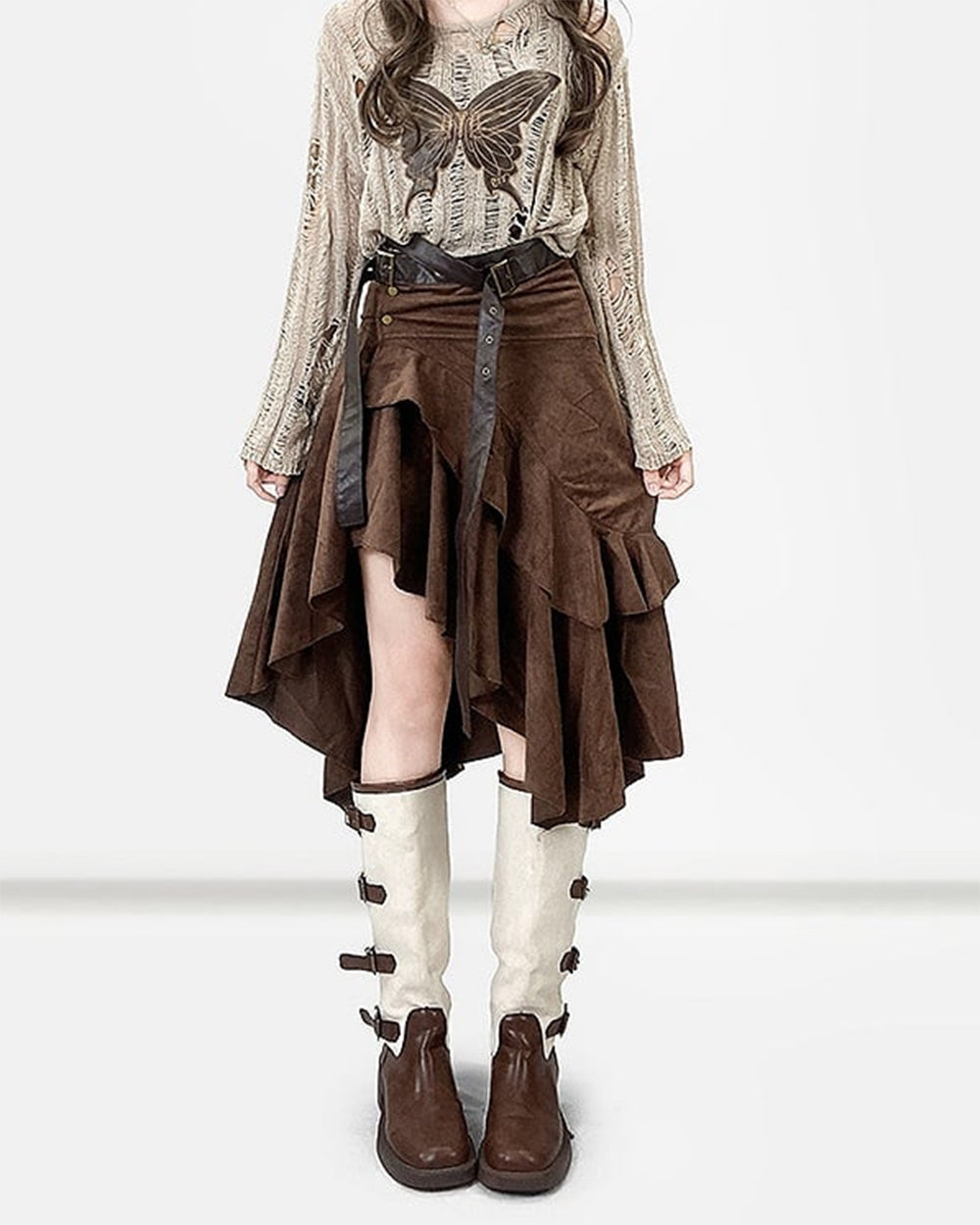 Fairy Grunge Asymmetrical Skirt