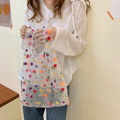 Flower Fairy Mesh Tote Bag