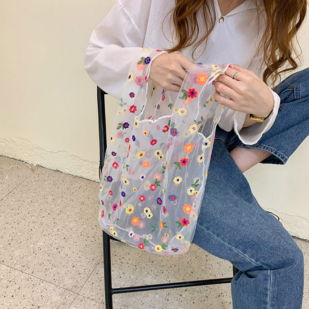Flower Fairy Mesh Tote Bag