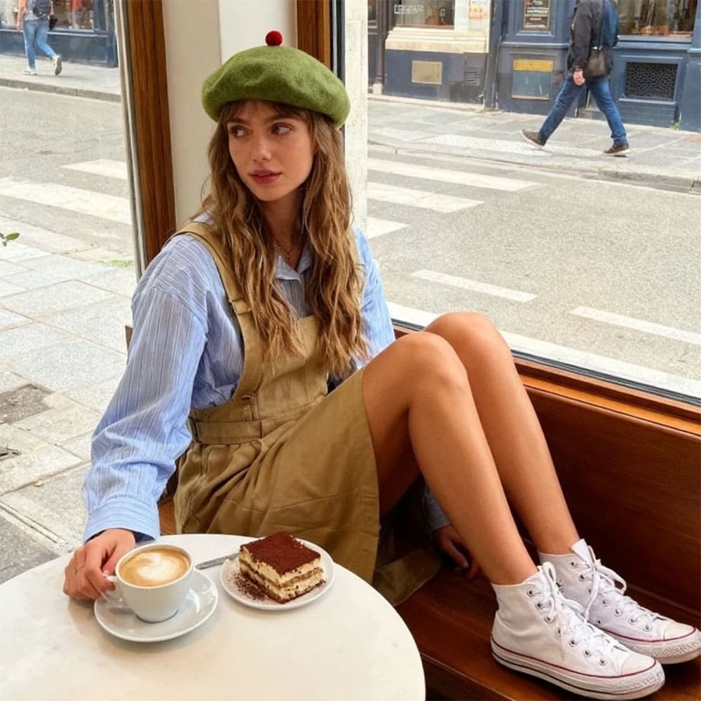 French Morning Wool Beret Hat