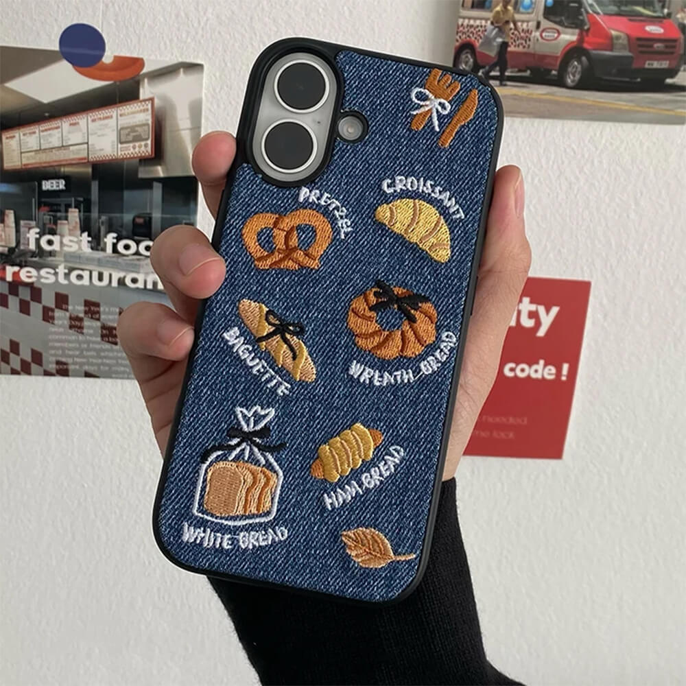 French Bakery Denim iPhone Case
