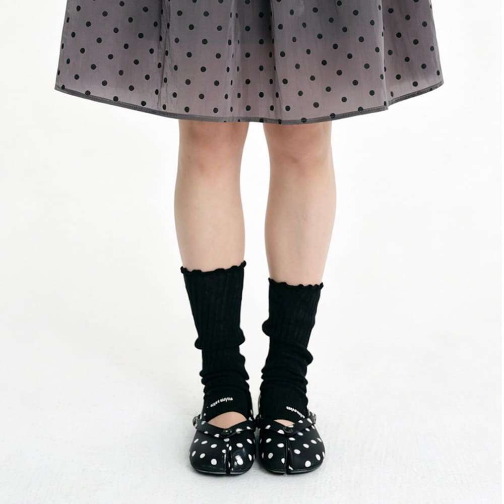 French Girl Polka Dot Tabi Ballet Flats